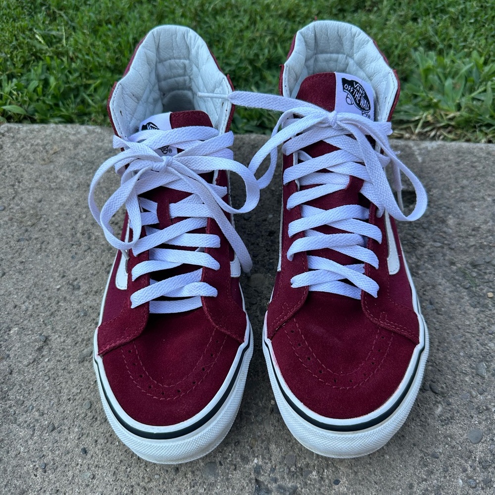 Vans High Top Maroon/Burgundy